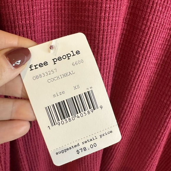 Free People Spring Valley Waffle Knit Top - Picture 11 of 12